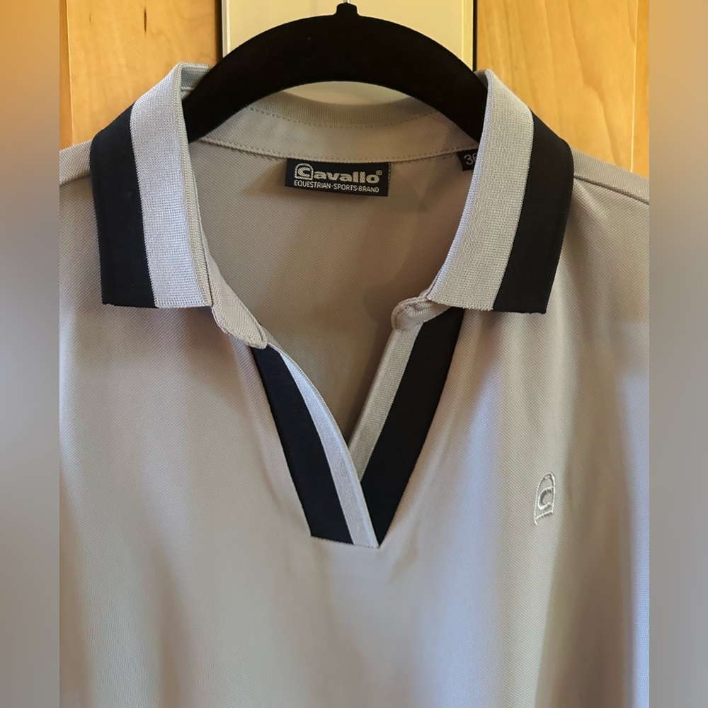 Cavallo Equestrian Apparel Deja Polo Shirt, Grey, Size 6, New Never Worn, NWOT! - Picture 5 of 13